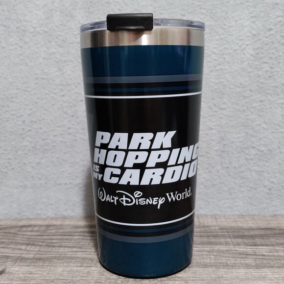 Disney Parks Icons Stainless Tumbler Park Hopping Is My Cardio NEW - Picture 2 of 8